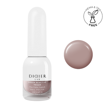 Smalto per unghie, Green reactive, Vegan, The palm French, Didier Lab, 10ml