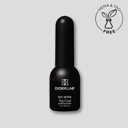 Top Coat No Wipe Super Shiny, HEMA & TPO free, Didier Lab, 10 ml