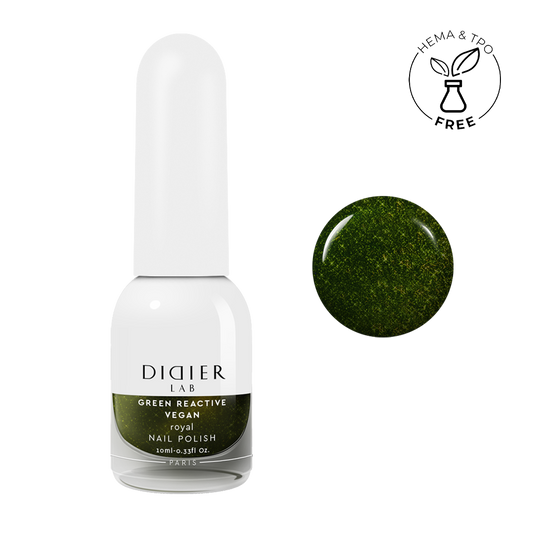 Smalto per unghie, Green reactive, Vegan, royal, Didier Lab, 10ml