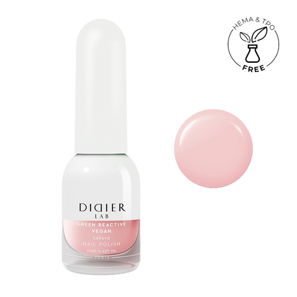 Smalto per unghie, Green reactive, Vegan, sakura, Didier Lab, 10ml