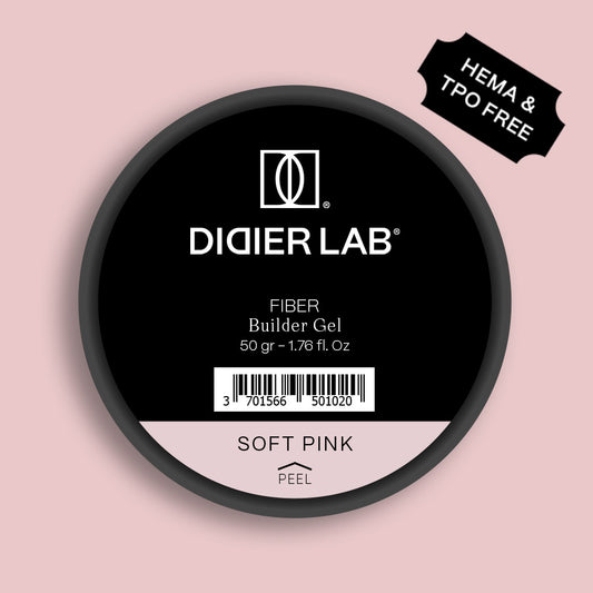 Fiber builder gel "Didier Lab", Soft Pink, 50gr