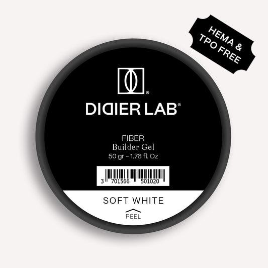 Fiber builder gel "Didier Lab", Soft white, 50gr