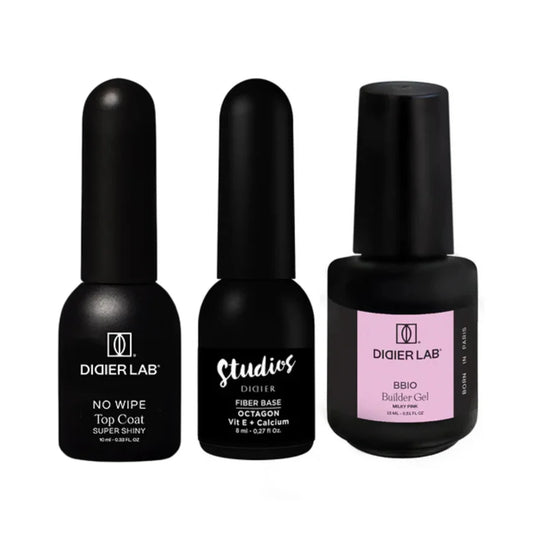 Forza Brillante: BBIO Builder Gel + Strong Fiber Base + Top Coat Slim Fit