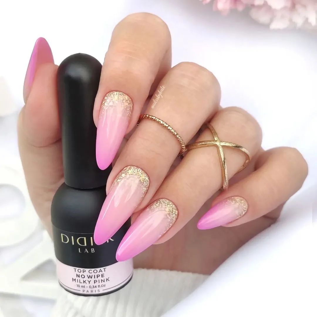 Top coat no wipe, Milky Pink, Didier lab, 10ml
