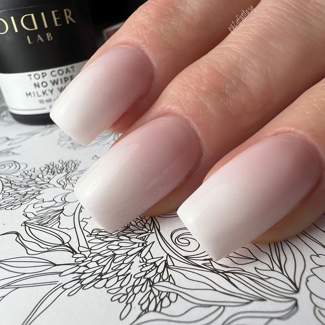 Top coat no wipe, Milky White, Didier lab, 10ml