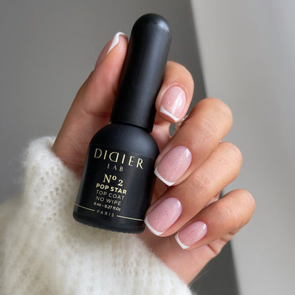 Top coat no wipe "Didier Lab", HEMA & TPO free, Pop Star, No2