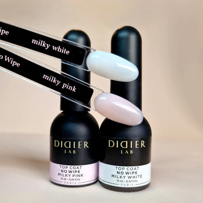 Top coat no wipe, Milky Pink, HEMA & TPO free, Didier lab, 10ml