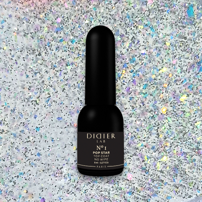 Top coat no wipe "Didier Lab", HEMA & TPO free, Pop Star, No1