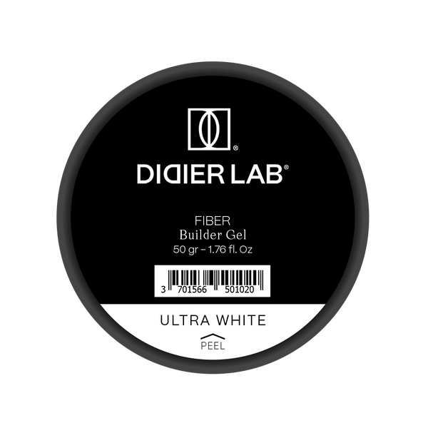 Fiber builder gel "Didier Lab", Ultra white, 50gr