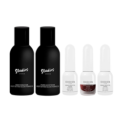 Set per manicure, senza HEMA & Vegan, colore Red wine