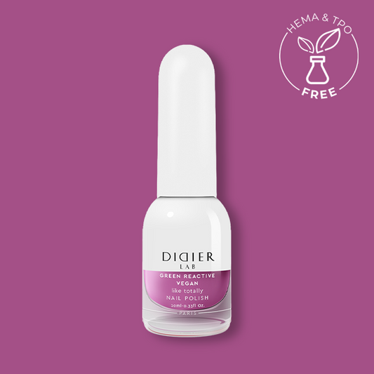 Smalto per unghie, HEMA & TPO free, Green reactive, Vegan, like totally, Didier Lab, 10ml