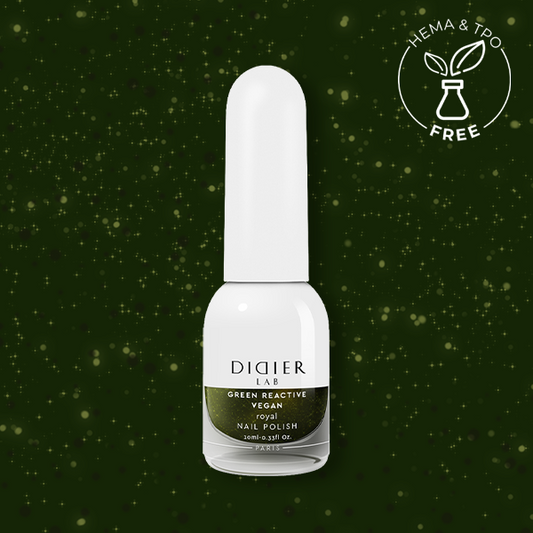 Smalto per unghie, HEMA & TPO free, Green reactive, Vegan, royal, Didier Lab, 10ml