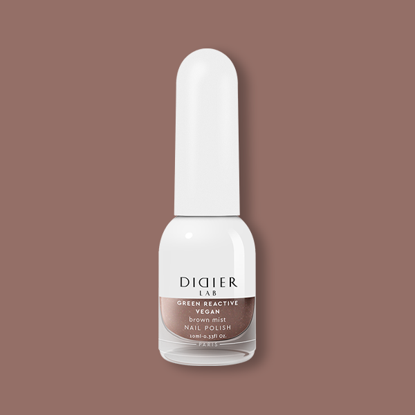 Smalto per unghie, Green reactive, Vegan, brown mist, Didier Lab, 10ml