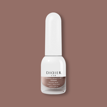 Smalto per unghie, Green reactive, Vegan, brown mist, Didier Lab, 10ml