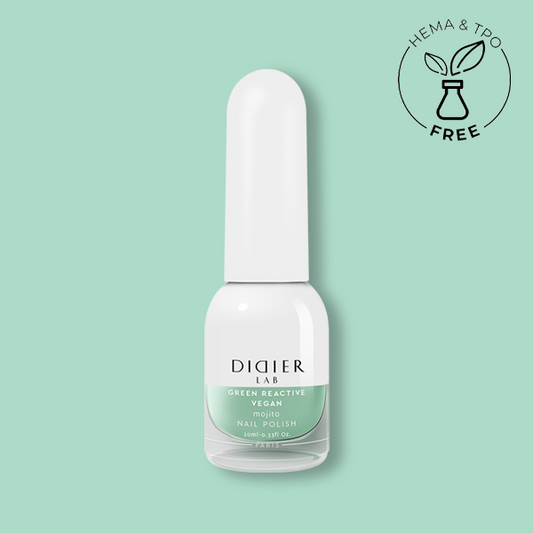 Smalto per unghie, HEMA & TPO free, Green reactive, Vegan, mojito, Didier Lab, 10ml