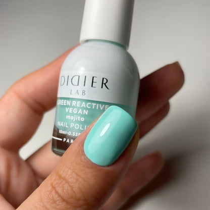 Smalto per unghie, Green reactive, Vegan, mojito, Didier Lab, 10ml
