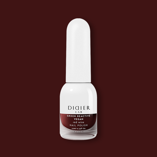 Smalto per unghie, Green reactive, Vegan, red wine, Didier Lab, 10ml