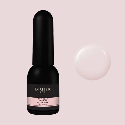 Top coat no wipe, Milky Pink, Didier lab, 10ml