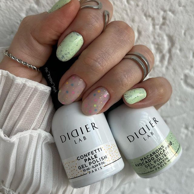 Smalto semipermanente, Macarons, Avocado Dicaprio, HEMA & TPO free, Didier Lab, 10ml