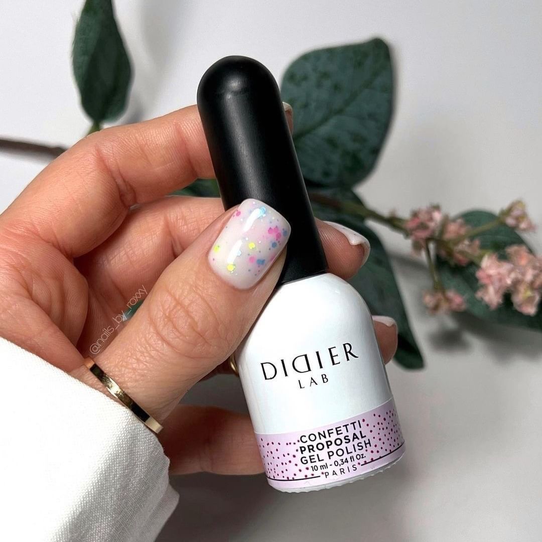 Smalto semipermanente, Confetti, Proposal, TPO & HEMA free, Didier Lab, 10ml
