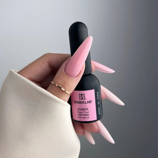 Base semipermanente, Rubber, light rose, TPO & HEMA free, Didier Lab, 10ml