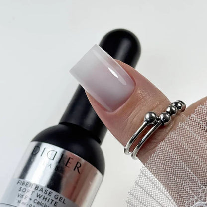 Base semipermanente, Fiber, Soft White, HEMA & TPO free, Didier Lab, 10ml