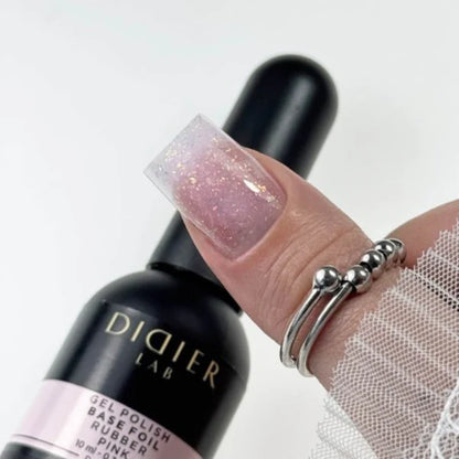 Base semipermanente, TPO & HEMA free, Rubber foil, pink, Didier Lab, 10ml