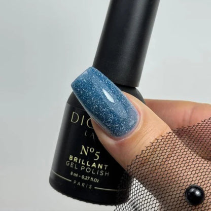 Smalto semipermanente, HEMA &TPO free, Brillant NEON, No5, Didier Lab, 8ml