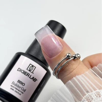 Builder Gel BBIO "Didier Lab" HEMA & TPO free, Milky Pink Glitter, 15ml