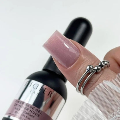 Base semipermanente, Fiber, Shimmer Nude, HEMA & TPO free, Didier Lab, 10ml
