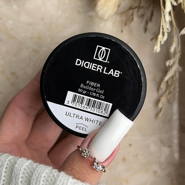 Fiber builder gel "Didier Lab", Ultra white, 50gr