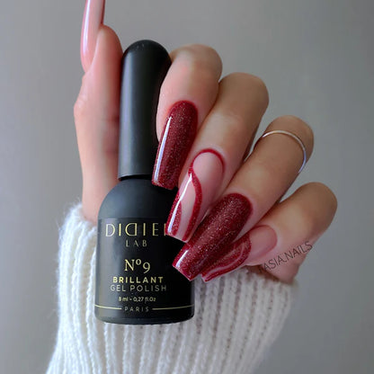 Smalto semipermanente, HEMA & TPO free, Brillant, No9, Didier Lab, 8ml