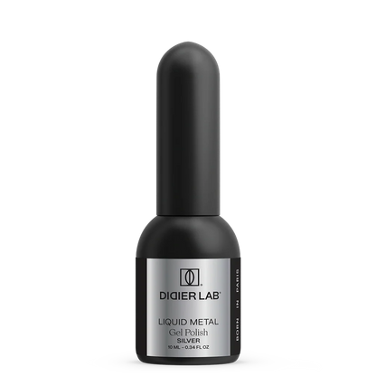 Smalto semipermanente, HEMA & TPO free, Liquid metal, silver, Didier Lab, 10ml