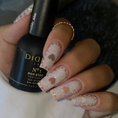 Top coat no wipe "Didier Lab", HEMA & TPO free, Pop Star, No1