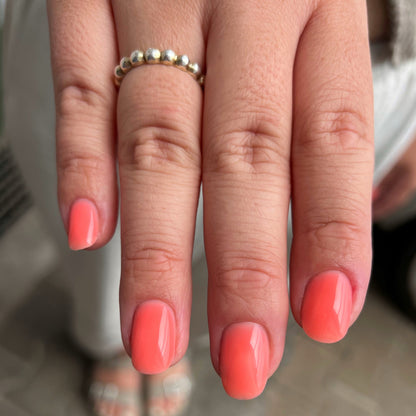 Base semipermanente, HEMA & TPO free, Rubber base, magic coral, 10ml