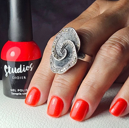 Smalto semipermanente, Studios, TPO & HEMA free, Sangria Coral, Didier Lab, 8ml