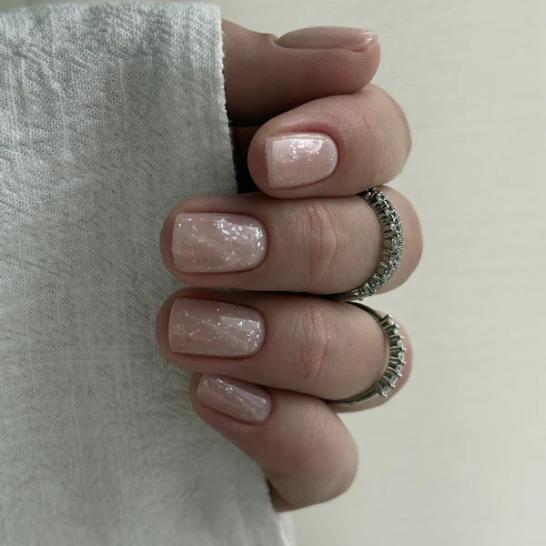 Top Coat Glitter, Silver, TPO & HEMA free, Didier Lab, 10 ml