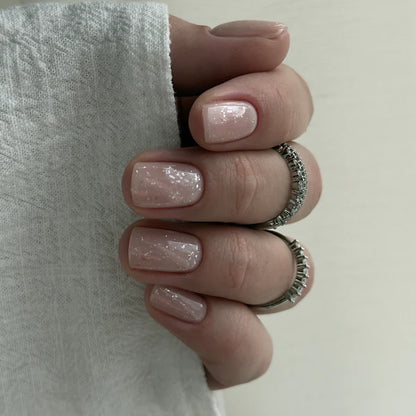 Top Coat Glitter, Silver, TPO & HEMA free, Didier Lab, 10 ml