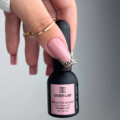 Base semipermanente, Fiber, Shimmer Nude, HEMA & TPO free, Didier Lab, 10ml