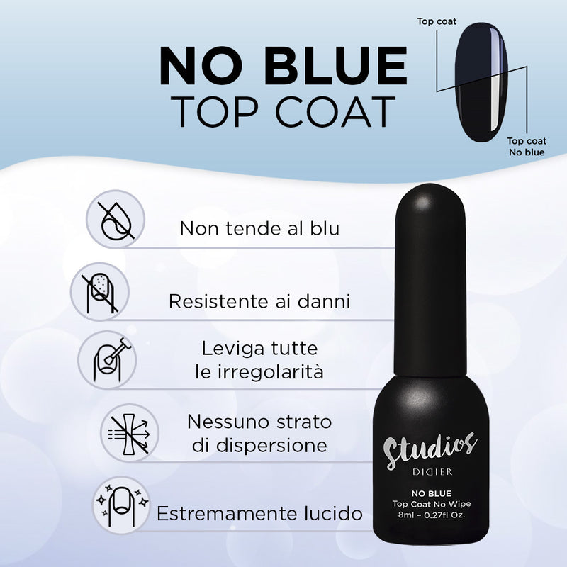 Top coat semipermanente, Studios, No Blue, Didier Lab, 8ml