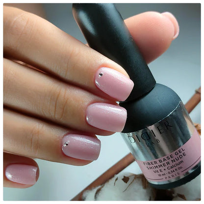Base semipermanente, Fiber, Shimmer Nude, HEMA & TPO free, Didier Lab, 10ml