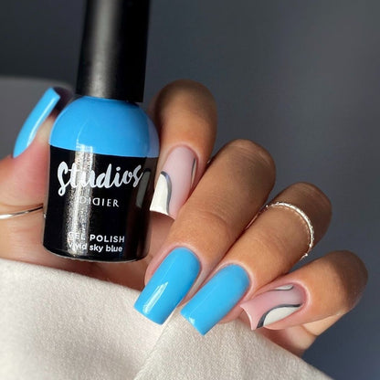 Smalto semipermanente, Studios, vivid sky blue, Didier Lab, 8ml