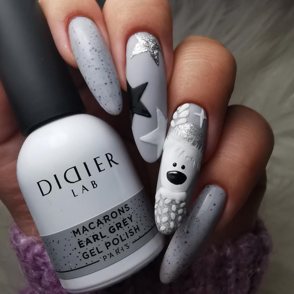 Smalto semipermanente, Macarons, Earl Grey, TPO & HEMA free, Didier Lab, 10ml