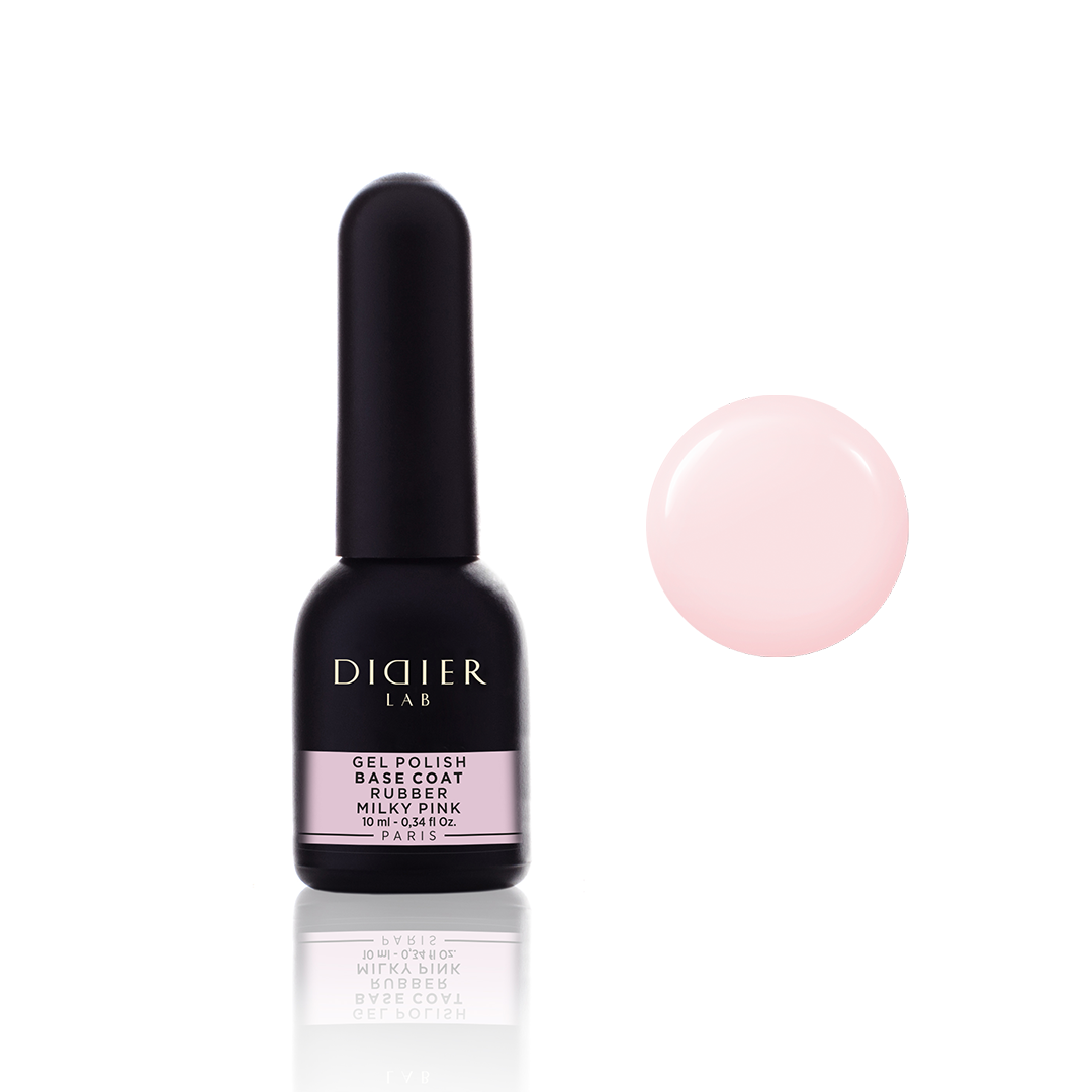 Base semipermanente, Rubber, milky pink, Didier Lab, 10ml
