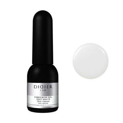 Base semipermanente, Fiber, Soft White, Didier Lab, 10ml