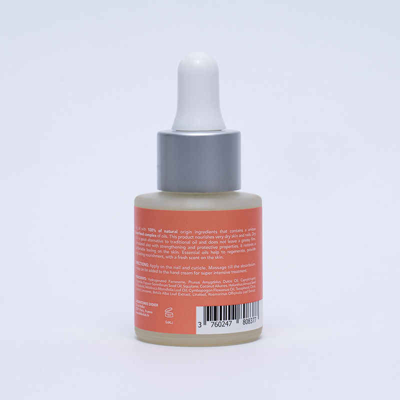 Olio secco per unghie e cuticole, Didier Lab Beauté, 20ml