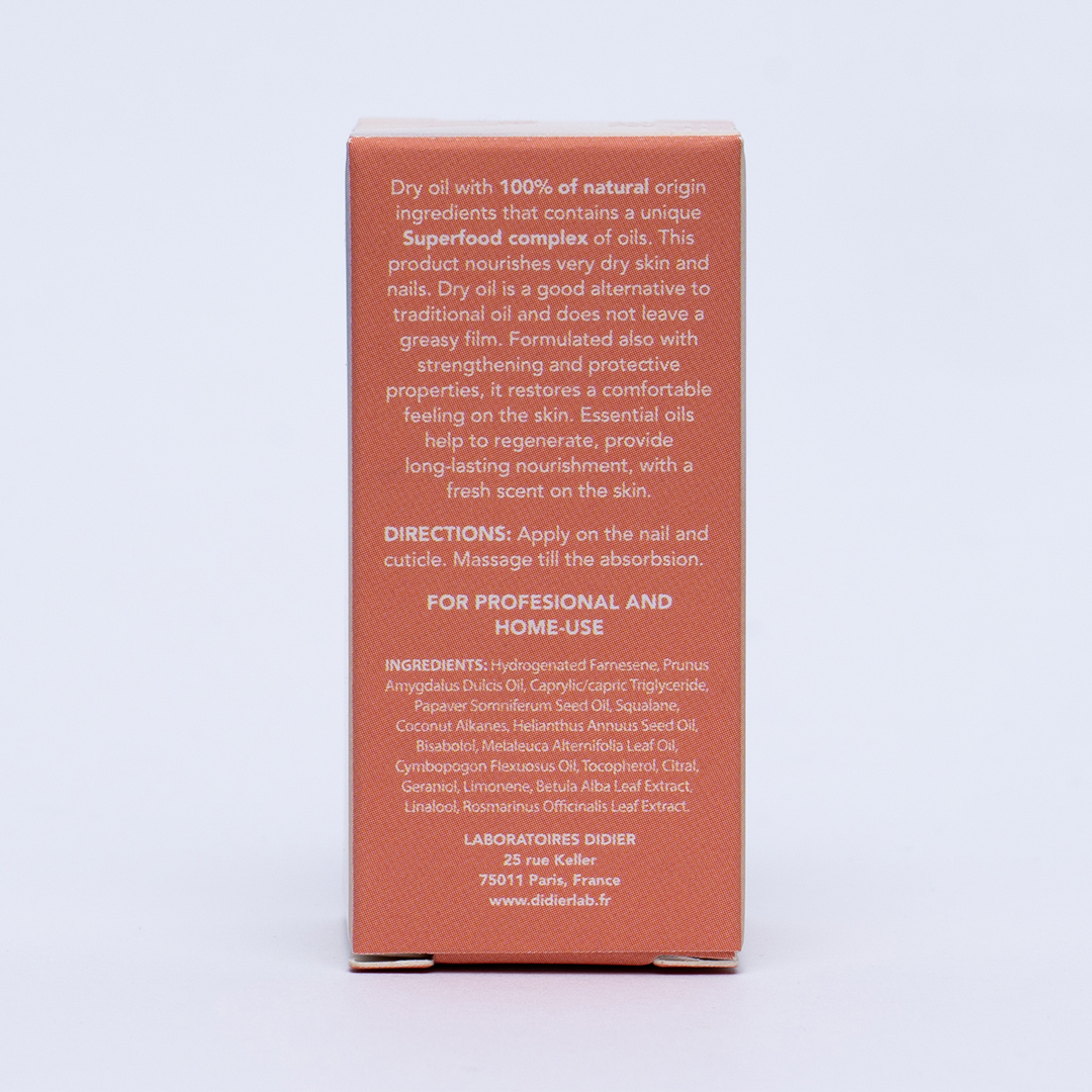 Olio Secco per unghie e cuticole, Didier Lab Beauté, 5ml