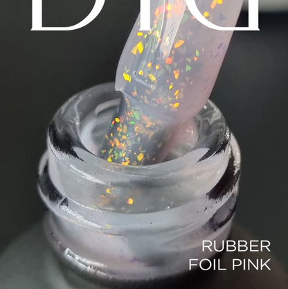 Base semipermanente, Rubber foil, pink, Didier Lab, 10ml