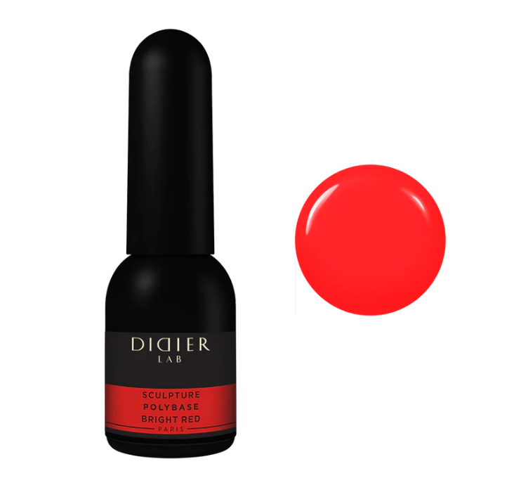 Sculpture Polybase 3in1, base, colore e gel, bright red, Didier Lab, 10ml