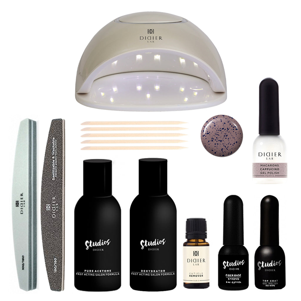 Set manicure Smalto Gel CAPPUCINO con lampada UV / LED per